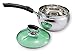 wok Pot en acier inoxydable Pot en acier inoxydable avec couvercle Pot de cuisson à trois couches Composite Pot de fond non bâton Pot à chaud (Size : 18cm)