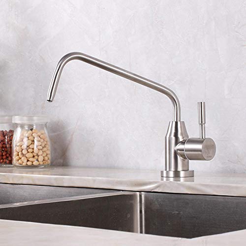 Filtre à boisson pour éliminer les impuretés de l'eau avec robinet col de cygne inox