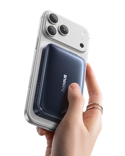 Baseus PicoGo Qi2.2 Certificado Batería Externa Portatil, PD USB-C 45W, Power Bank Magnetica Inalámbrico 25W, Powerbank 10000mAh Compatible con iPhone 17/16/15/14/13/12/Pro/Pro MAX Series Baseus PicoGo Qi2.2 Certificado Batería Externa Portatil, PD USB-C 45W, Power Bank Magnetica Inalámbrico 25W, Powerbank 10000mAh Compatible con iPhone 17/16/15/14/13/12/Pro/Pro MAX Series