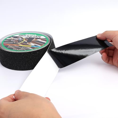Image of 4 inch x 60' Heavy Duty Anti Slip Tape, Waterproof High Traction Non-Skid Tape for Outdoor Steps, Stairs, Skateboards, Ramps, Indoor & Outdoor Safety.
