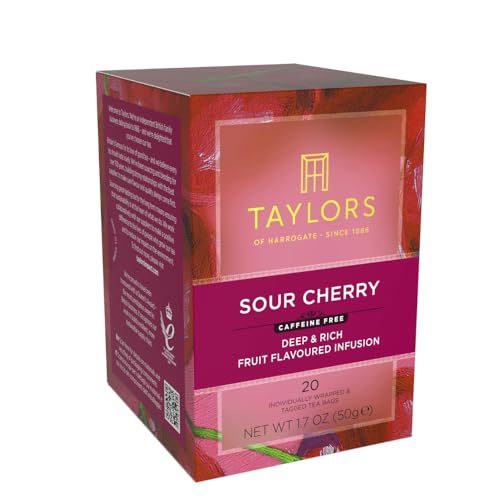 Image of Taylors of Harrogate Sour Cherry Herbal Tea Bags, 20ct (Pack of 1)