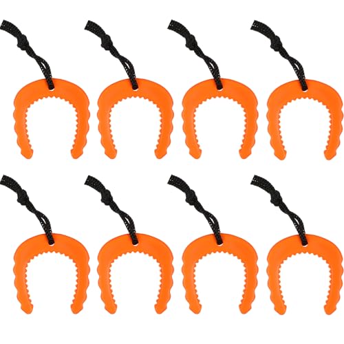 Briwooody First Responder Door Stops Tactical Police Door Stopper Jam with Nylon Cord Attachments for Law Enforcement Emergency Medical Services Firefighter Accessories(Orange)