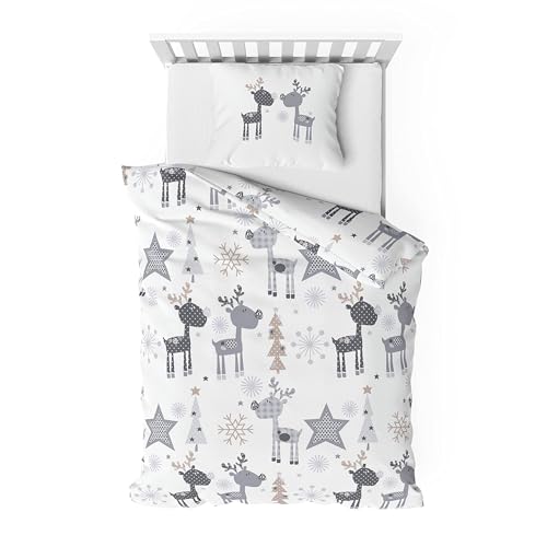 Träumschön Biber Bettwäsche Set 2tlg 135x200 cm + 80x80 cm –...