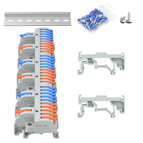 Blocs de jonction DIN à câblage rapide push-in de 4 à 2.5 mm² pour dérivation électrique