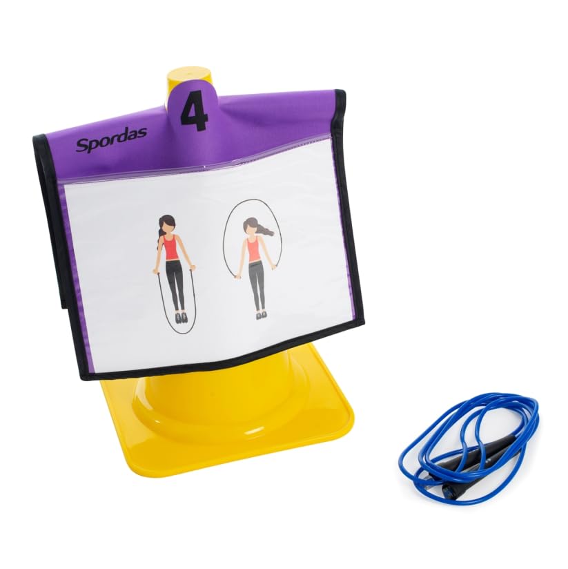 Kegel Mappen Set - 6 Stück - Bunte Cone Folders für Sport und Spiel.