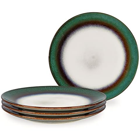 Henten Home Plato llano de Cerámica de 4 Piezas Cover