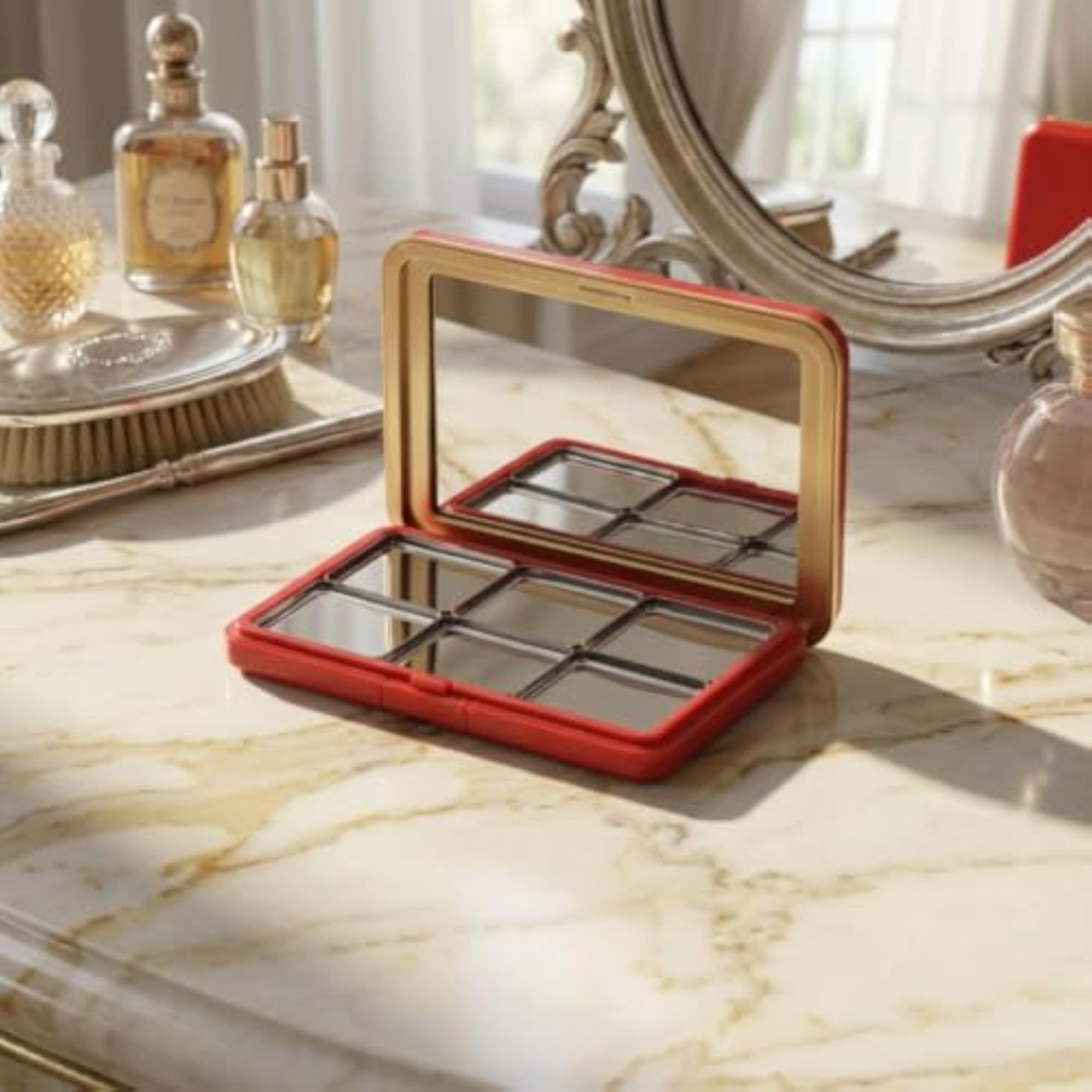 Matte Makeup Organizer with Mirror