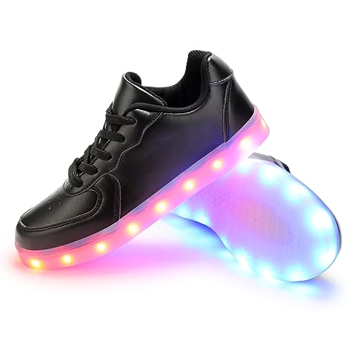 Image of Light Up Shoes Men Women LED Shoes USB Charging Adult High Top LED Sneakers Glow in The Dark Footwear for Dancing Party Festivals Festivals