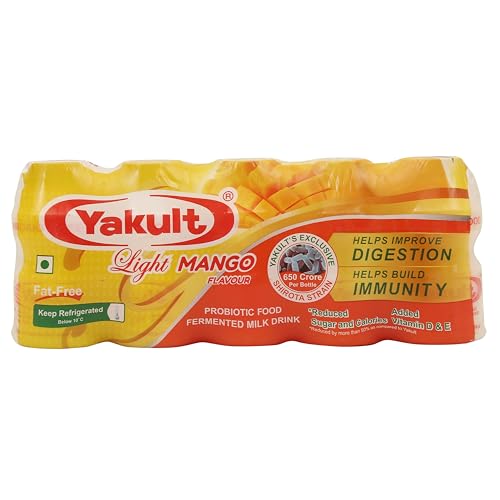 Image of Yakult Light Mango Probiotic Fermented Milk Drink, 325ml