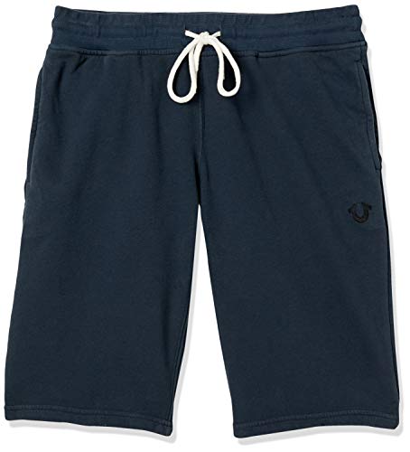 True Religion Men's Classic Relaxed fit Short, Navy, Large