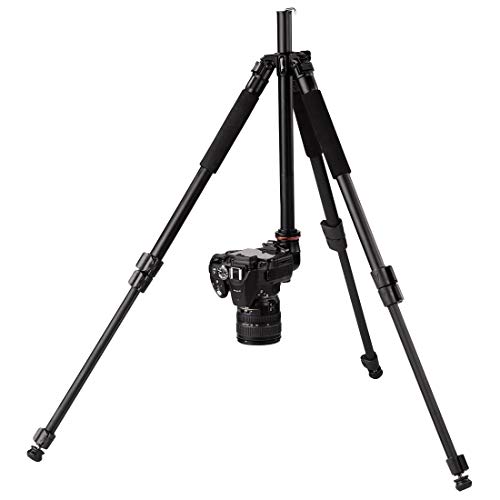 Image of Hama 163 inch Tripod with Ball Head & Leveling Device, Aluminum Tripod, Photo Tripod for SLR /DSLR and System Cameras, Maximum Operating Height: 5.34 Feet. with Load Capacity 4Kg.