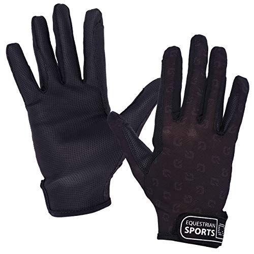 Gants d'équitation d'été QHP légers et respirants pour cavalier