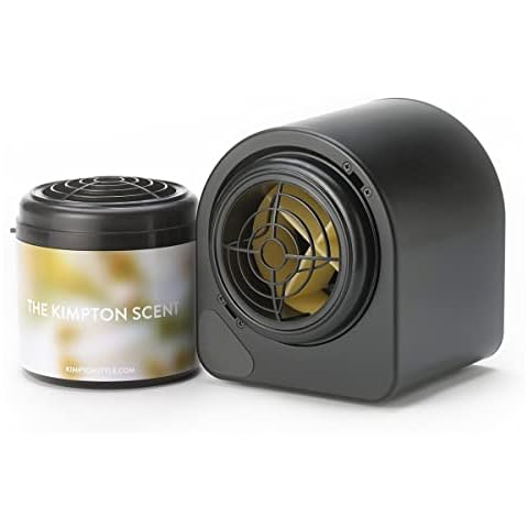 Kimpton Style Home Diffuser and Scent Cartridge Set - Signature Scent with Notes of Citrus, Green Tea, and Musk - Adjustable Fragrance Intensity - 6.5 inch x 6.3 inch x 7.25 inch Cover