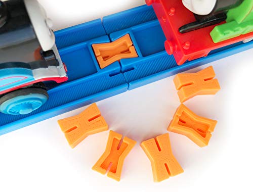 TrainLab Plarail Dog Bone Connectors Train Track Adapter Thomas 6pcs (Orange)