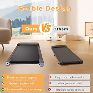 Ecogou Walking Pad with Handle Bar and Incline, 3 in 1 Under Desk Treadmill with Hiking Mode, 2.5HP Low Noise Walking Treadmill Pad with Remote Control,Portable Treadmills for Home Office, Led Display