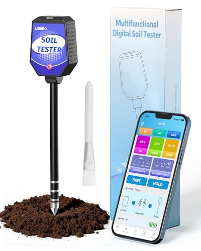8-in-1 Soil Moisture Tester with APP Monitoring, Soil Moisture pH