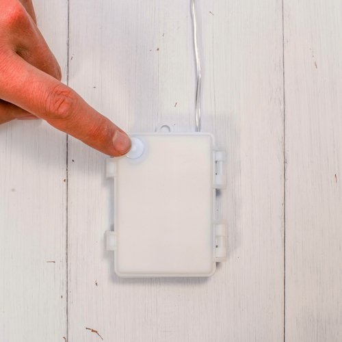 Lights4fun Led-lichtsnoer met 50 micro-leds, werkt op batterijen, met tijdschakelklok, warmwit, 1 - Image 4