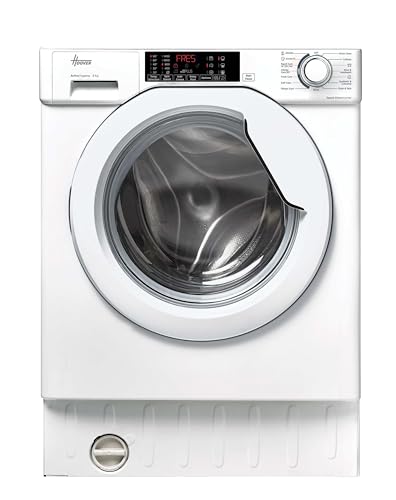 Hoover H-WASH 300 Integrated Washing Machine 8kg Capacity 1400 RPM A Rated Inverter Motor 15+1 Programmes Hygiene Cycle White 60x53x82 cm - HBW 48TAMEJ-80