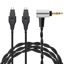 FAAEAL HiFi Replacement Audio Upgrade Cable,High Purity Oxygen Free Copper Wired AUX Card,Soft Cotton Yarn Cover Compatible with HD650 HD600 HD660S Headphones for Musicians Audiophiles 3.5mm 4.9ft