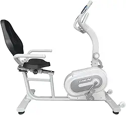 Bicicleta Ergométrica Horizontal Magnética 12 Níveis Silenciosa com Monitor LCD, Apoio de Tablet, Suporta até 120kg Uso Residencial