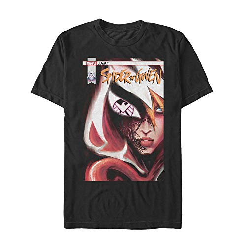 T-shirt Marvel homme Spider-Gwen vs Venom vêtement comics haut geek noir