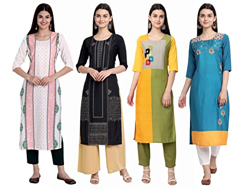 Image of Women's Crepe Straight Kurta