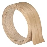 QUARKZMAN 2 Zoll x 16ft Furnierkantband, vorgeleimte flexible Kirschholz-Kantenleisten, bügelbar mit Haftkleber Holzband für Schrankreparatur und Möbelrestaurierung