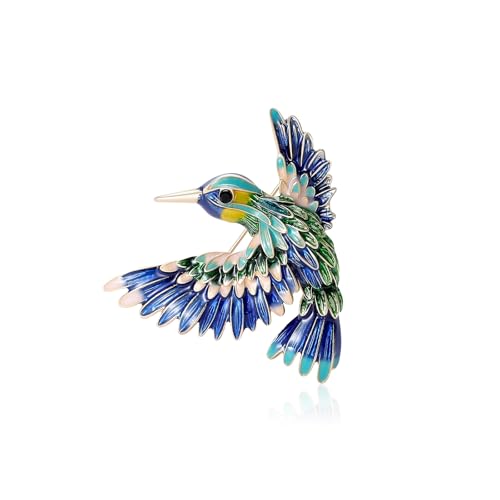 Image of Enamel Bird Brooch for Women Rhinestones Owl /Hummingbird /Eagle /Toucan Lapel Pin Cute Bird Brooches Jewelry Gifts for Mom Wife