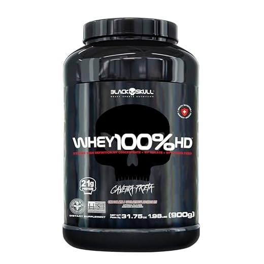 Whey 100% Hd Chocolate 900G, Black Skull