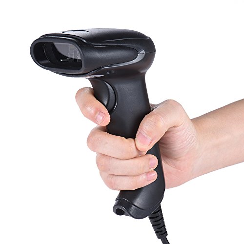 KKmoon Leitor de leitura de imagem de código de barras de código de barras QR com fio USB 1D 2D para