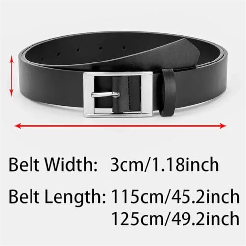YTR6TW Men Luxury Belt PU Leather Belts Metal Pin Buckle Waist Strap Belts Jeans Belt3