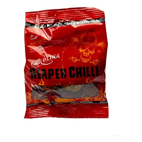 Chilli Wizards Carolina Reaper Dried Pods, 10g Cover