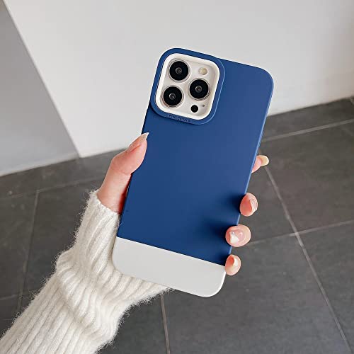 Coque en silicone souple mate pour iPhone 13 haute protection marine