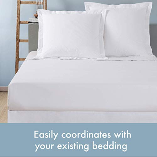 TODAY'S HOME Pillow Shams Soft Cotton Blend Tailored Classic Styling, Standard, White (2 Pack) - Image 4