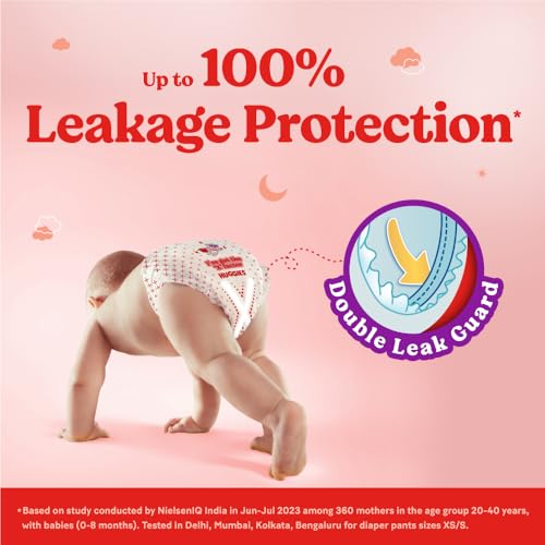 Image of Huggies Complete Comfort Wonder Pants | Pant Style Baby Diapers Extra Large Size (XL), 56 Count | India's Fastest Absorbing Diaper, Prevents Diaper Rash, Ideal for 12 to 17 Kgs (Pack of 3)