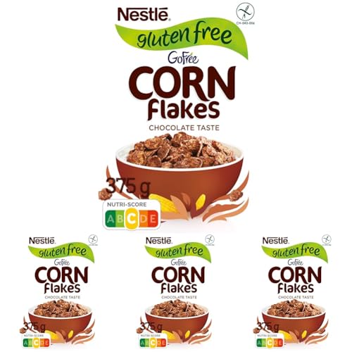 Cereales CORN FLAKES chocolate 375g (Paquete de 4)