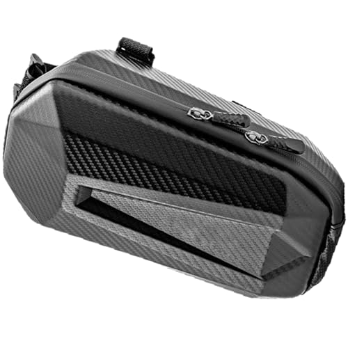 Aurgiarme 耐久性のある防水ハンドルバーバッグ、スクーター、自転車用、折りたたみ式、外部ポケット付きの大容量収納スペース