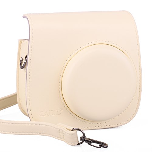 CAIUL M8FM Bolsa de Funda Protectora para cámara fujifilm instax Mini 8 (Material: Cuero sintético PU)