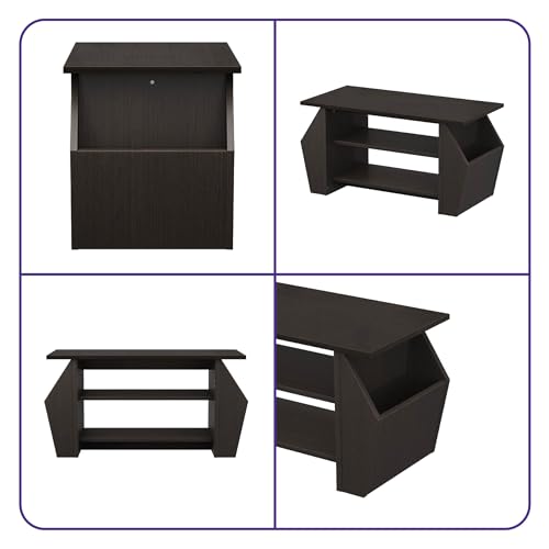 Image of Wakefit Center Table | 1 Yr Warranty | Coffee Table for Living Room Wooden, Tea Table for Living Room Wooden, Sofa Table, Free Installation from Brand, Modern Multi-Functional & Wobble-Free(Clyra)