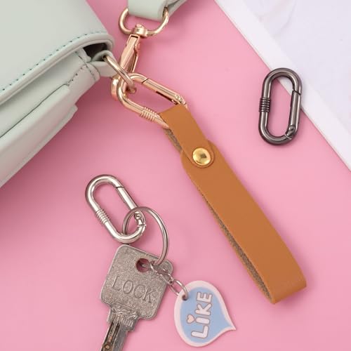 Image of Oval Spring Ring Clips, Metal Keyring Purse Clip