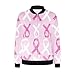 Breast Cancer Awareness Jackets for Women Long Sleeve Zip Up Casual Coats Fall Fashion Outfits Winter Clothes 2024 Breast Cancer Awareness Tshirts Pink L