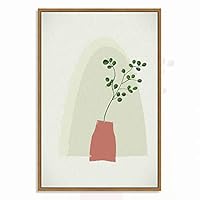 Framed Canvas Wall Art Vase by Morandi Canvas Prints Home Artwork Decoration for Living Room,Bedroom - 16x24 inches