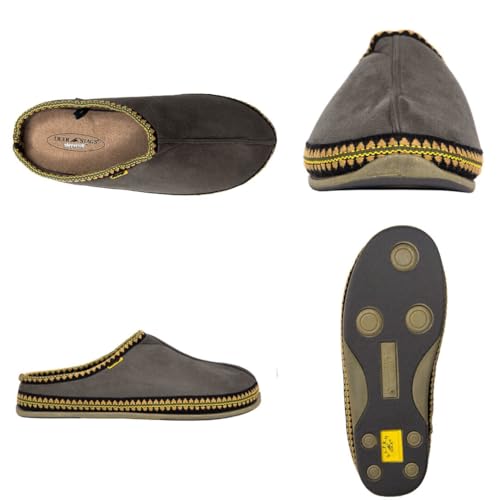 Image of Deer Stags Slipperooz Wherever Adult Slippers, Black
