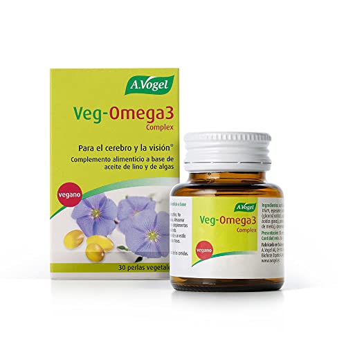 Veg-Omega 3 Complex | Vegano | Para el cerebro y la visión* | 30 Cápsulas | A.Vogel Cover