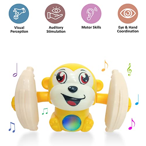 Wembley-Dancing-Monkey-Musical-Toys-for-Kids-Baby-Spinning-Rolling-Doll-Tumble-Toy-with-Voice-Control-Musical-Light-and-Sound-Effects-with-Sensor-ISI-Mark-Made-in-India