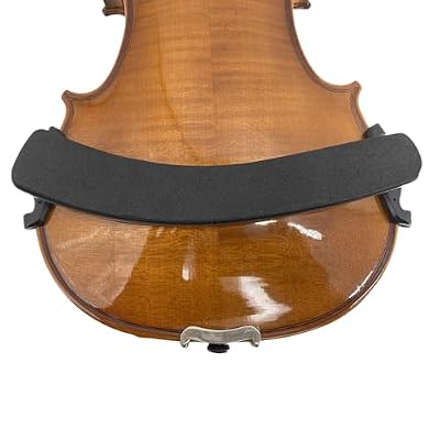 2x Violin Shoulder Rest for 4/4 3/4 Collapsible Adjustable Feet Elastic sponge pad Violin Parts Accessories Black
