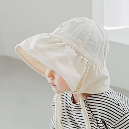 JELLYTREE Baby Hat Brimmed Sun Bonnet Floppy Toddler Girls Fashion Princess Lace Victorian Hat Bucket Visor Cap, 6m 12m 24m3