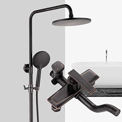 Maison rétro ensemble de douche 3 modes avec pommeau de douche 20 cm