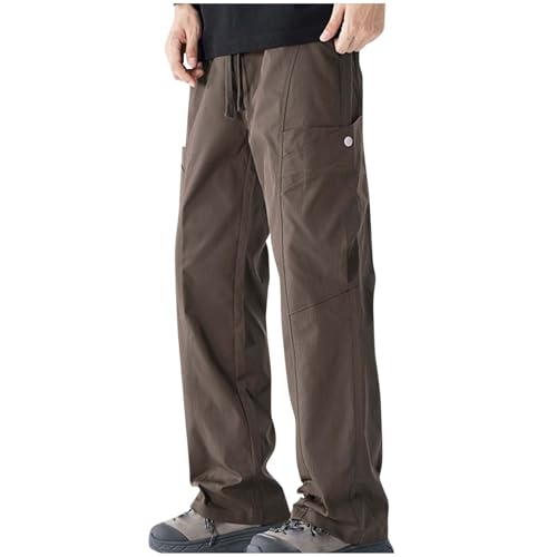 Hiking Pants Men Lightweight Travel Quick Dry Cargo Pants Breathable Water Resistant Work Casual Pants Streetwear