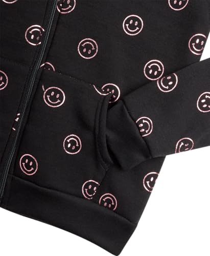 Real Love Girls Sweatsuit Set - 2 Piece Zip Up Hoodie Sweatshirt with Sherpa Fleece Lined Hood and Jogger Sweatpants (7-12)3